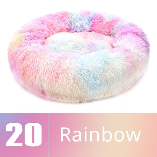 Round Plush Dog Bed House